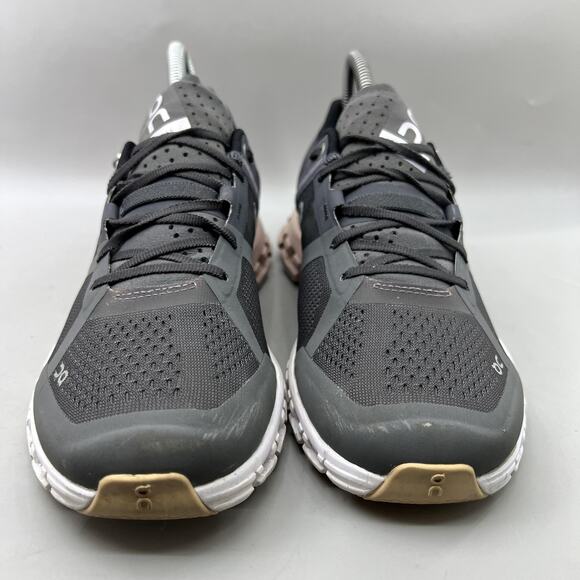 On Running Cloudflow Shoes Women Size 7 Gray Pink Comfort Lightweight Sneakers - Picture 2 of 9